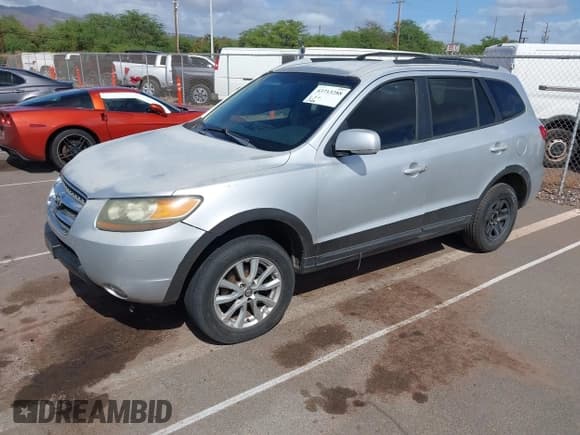 ✅ 2007 Hyundai Santa Fe SE • VIN: 5NMSH13E77H018407 • Lot: 43713288. Wystawiony na IAAI z przebiegiem 155 904 mil. Bezpłatny archiwum sprzedaży aukcyjnych z USA i szczegółowy raport historii pojazdu na DreamBid. Zdjęcie 2.