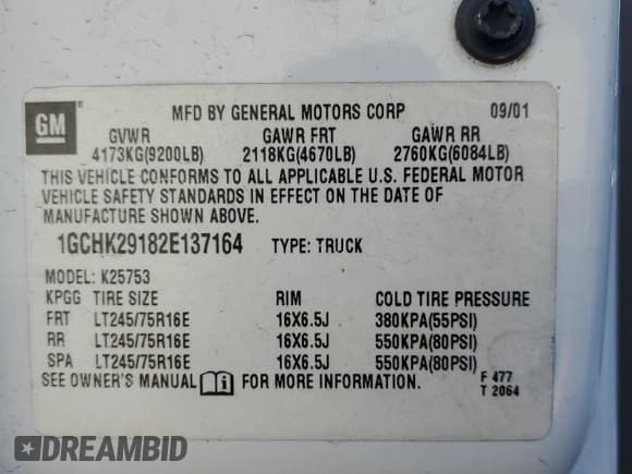 ✅ 2002 Chevrolet Silverado 2500HD LS • VIN: 1GCHK29182E137164 • Лот: 88793645. Опубликован ранее на Copart с пробегом 277 096 миль. Бесплатный доступ к архиву аукционных продаж из США и подробный отчёт об истории автомобиля на DreamBid. Изображение 12.