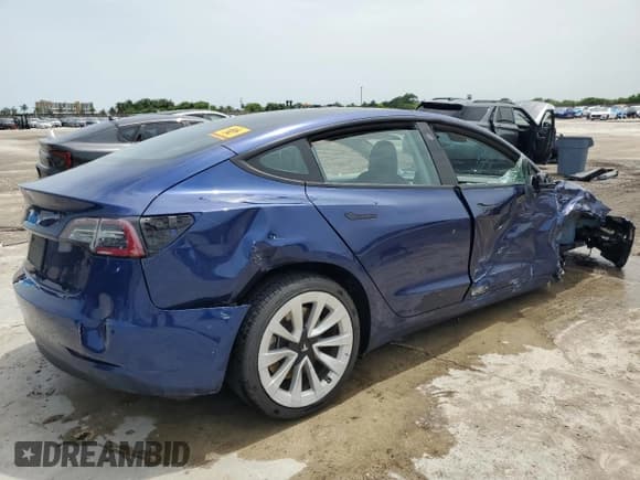 ✅ 2022 Tesla Model 3 • VIN: 5YJ3E1EA7NF368657 • Лот: 59673585. Опубликован ранее на Copart с пробегом 67 279 миль. Бесплатный доступ к архиву аукционных продаж из США и подробный отчёт об истории автомобиля на DreamBid. Изображение 3.