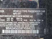 ✅ 2015 BMW 3 Series 328i • VIN: WBA3A5G59FNS84231 • Lot: 80763645. Listed on Copart with 133,948 mi. Free auction sales archive from the USA and detailed vehicle history report at DreamBid. Image 13.