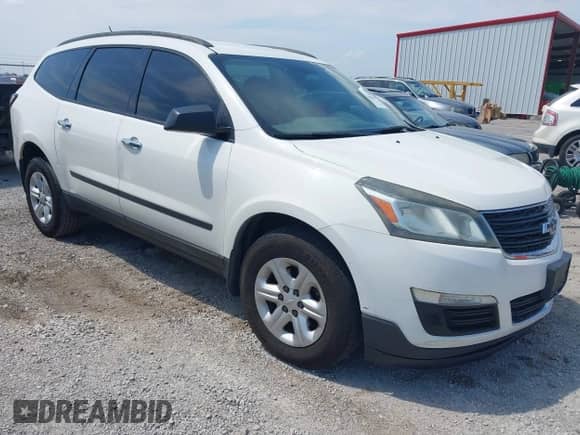 2013 Chevrolet Traverse LS with VIN 1GNKRFED1DJ221661, listed as a IAAI auction lot 42856246 with 210,438 mi miles and . Bid and sale history available at DreamBid. Image 1.