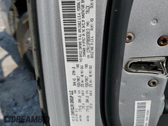 ✅ 2011 Ram 1500 SLT • VIN: 1D7RV1GP9BS693813 • Lot: 59709995. Listed on Copart with 230,401 mi. Free auction sales archive from the USA and detailed vehicle history report at DreamBid. Image 12.