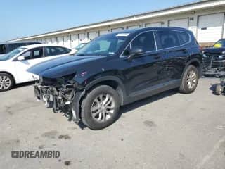 2019 Hyundai Santa Fe SE with VIN 5NMS23AD0KH011976, listed as a Copart auction lot 68183555 with 132,694 mi miles and Salvage title. Bid and sale history available at DreamBid. Image 1.