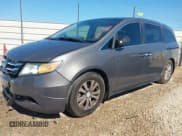 ✅ 2015 Honda Odyssey EX-L • VIN: 5FNRL5H62FB102656 • Lot: 43447696. Listed on IAAI with 122,818 mi. Free auction sales archive from the USA and detailed vehicle history report at DreamBid. Image 2.