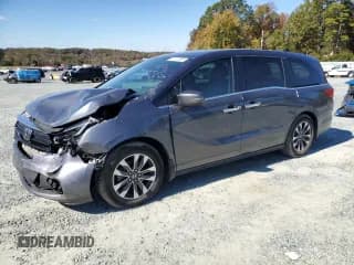 ✅ 2023 Honda Odyssey EX-L • VIN: 5FNRL6H65PB007497 • Lot: 91111295. Listed on Copart with Not provided. Free auction sales archive from the USA and detailed vehicle history report at DreamBid. Image 1.