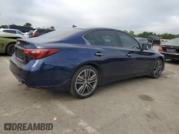 ✅ 2021 Infiniti Q50 Red Sport 400 • VIN: JN1FV7DR6MM880782 • Lot: 64563415. Listed on Copart with 21,994 mi. Free auction sales archive from the USA and detailed vehicle history report at DreamBid. Image 3.