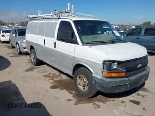 ✅ 2013 Chevrolet Express Cargo • VIN: 1GCWGFCA9D1121896 • Lot: 43633987. Listed on IAAI with 315,196 mi. Free auction sales archive from the USA and detailed vehicle history report at DreamBid. Image 1.