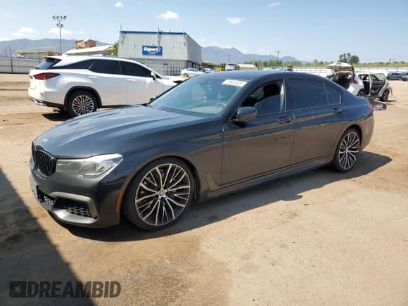 ✅ 2019 BMW 7 Series 740i • VIN: WBA7E2C57KB217133 • Lot: 70962405. Listed on Copart with 99,965 mi. Free auction sales archive from the USA and detailed vehicle history report at DreamBid. Image 1.