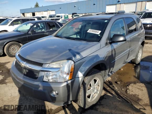 2005 Chevrolet Equinox LS с VIN 2CNDL23F156207172, выставлен на аукционе Copart как лот 82586664 с пробегом 58 609 миль миль и Чистый • Clean title. История ставок и продаж доступна на DreamBid. Изображение 1.