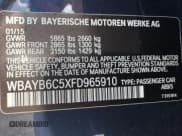 ✅ 2015 BMW 7 Series 750i xDrive • VIN: WBAYB6C5XFD965910 • Lot: 71134355. Listed on Copart with 173,486 mi. Free auction sales archive from the USA and detailed vehicle history report at DreamBid. Image 15.