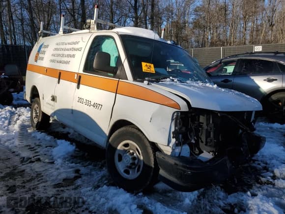 ✅ 2018 Chevrolet Express Cargo • VIN: 1GCZGGFG6J1196019 • Lot: 86287934. Listed on Copart with Not provided. Free auction sales archive from the USA and detailed vehicle history report at DreamBid. Image 4.