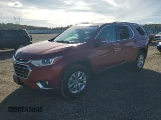 ✅ 2021 Chevrolet Traverse LT Cloth • VIN: 1GNERGKW7MJ153097 • Lot: 92025705. Wystawiony na Copart z przebiegiem 94 980 mil. Bezpłatny archiwum sprzedaży aukcyjnych z USA i szczegółowy raport historii pojazdu na DreamBid. Zdjęcie 1.