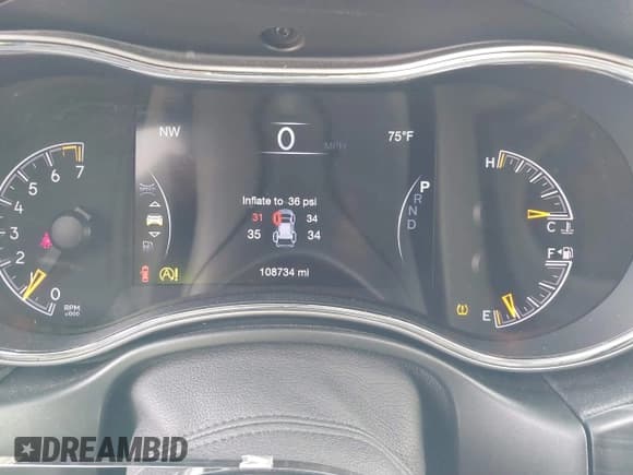 ✅ 2020 Jeep Grand Cherokee Limited • VIN: 1C4RJEBGXLC295106 • Lot: 42938424. Listed on IAAI with 108,734 mi. Free auction sales archive from the USA and detailed vehicle history report at DreamBid. Image 7.