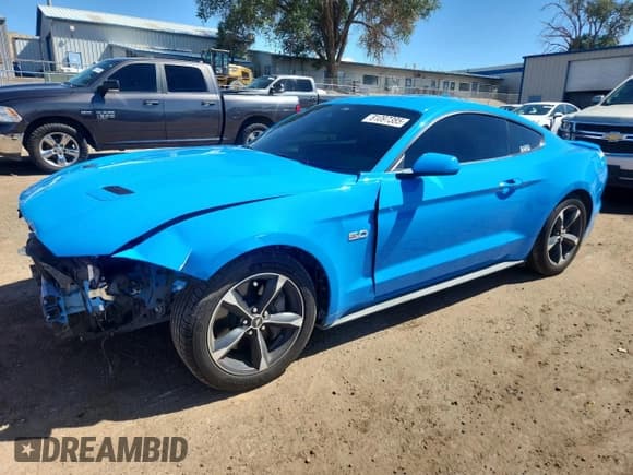 ✅ 2022 Ford Mustang GT Premium • VIN: 1FA6P8CF4N5146079 • Lot: 81097385. Listed on Copart with 40,208 mi. Free auction sales archive from the USA and detailed vehicle history report at DreamBid. Image 1.