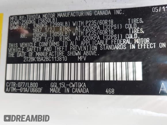 ✅ 2011 Lexus RX 350 • VIN: 2T2BK1BA2BC113810 • Lot: 42757291. Wystawiony na IAAI z przebiegiem 138 656 mil. Bezpłatny archiwum sprzedaży aukcyjnych z USA i szczegółowy raport historii pojazdu na DreamBid. Zdjęcie 9.