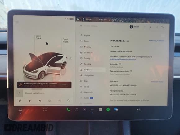 ✅ 2022 Tesla Model 3 • VIN: 5YJ3E1EA2NF370512 • Lot: 86252935. Wystawiony na Copart z przebiegiem 79 256 mil. Bezpłatny archiwum sprzedaży aukcyjnych z USA i szczegółowy raport historii pojazdu na DreamBid. Zdjęcie 9.