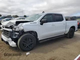 2023 Chevrolet Silverado 1500 RST with VIN 2GCPADED7P1117572, listed as a Copart auction lot 65241545 with 43,741 mi miles and Salvage title. Bid and sale history available at DreamBid. Image 1.