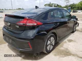 2019 Hyundai Ioniq Blue with VIN KMHC65LC3KU123961, listed as a Copart auction lot 65631213 with 48,087 mi miles and . Bid and sale history available at DreamBid. Image 3.