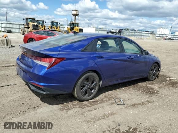 2022 Hyundai Elantra SEL with VIN KMHLS4AG4NU217248, listed as a Copart auction lot 70202155 with Not provided miles and Salvage title. Bid and sale history available at DreamBid. Image 3.