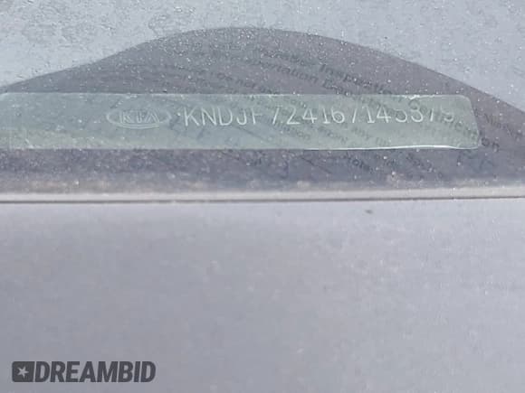 ✅ 2006 Kia Sportage LX • VIN: KNDJF724167145379 • Lot: 40889781. Listed on IAAI with 210,248 mi. Free auction sales archive from the USA and detailed vehicle history report at DreamBid. Image 12.