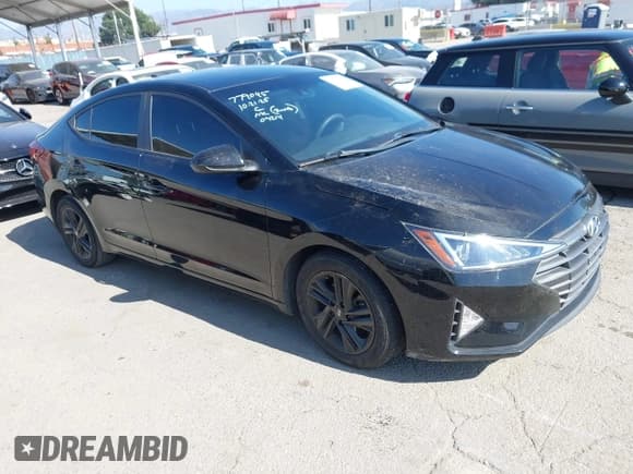 ✅ 2020 Hyundai Elantra SEL • VIN: KMHD84LF5LU077697 • Lot: 43524623. Listed on IAAI with 47,180 mi. Free auction sales archive from the USA and detailed vehicle history report at DreamBid. Image 1.