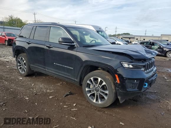✅ 2023 Jeep Grand Cherokee Overland • VIN: 1C4RJYD61P8794715 • Lot: 81606465. Listed on Copart with 54,242 mi. Free auction sales archive from the USA and detailed vehicle history report at DreamBid. Image 4.