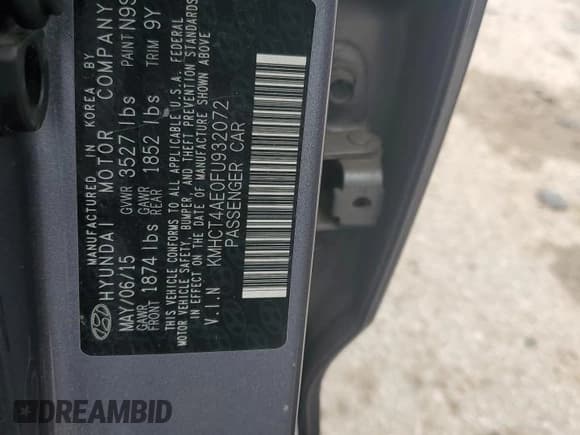 ✅ 2015 Hyundai Accent GLS • VIN: KMHCT4AE0FU932072 • Лот: 65190814. Опубликован ранее на Copart с пробегом 154 583 миль. Бесплатный доступ к архиву аукционных продаж из США и подробный отчёт об истории автомобиля на DreamBid. Изображение 12.