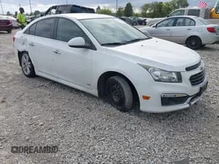 ✅ 2015 Chevrolet Cruze LT • VIN: 1G1PE5SB0F7237365 • Lot: 43360069. Listed on IAAI with 109,411 mi. Free auction sales archive from the USA and detailed vehicle history report at DreamBid. Image 1.