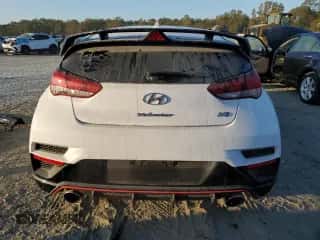 2021 Hyundai Veloster with VIN KMHT36AH0MU010680, listed as a Copart auction lot 73536384 with 22,012 mi miles and Salvage title. Bid and sale history available at DreamBid. Image 6.