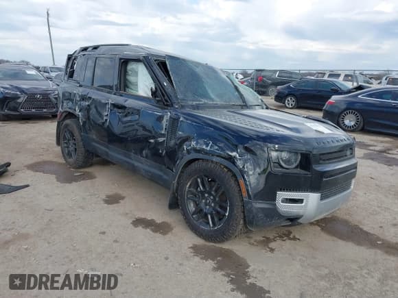 ✅ 2024 Land Rover Defender S • VIN: SALEJ7EX0R2285861 • Lot: 41335476. Listed on IAAI with 21,121 mi. Free auction sales archive from the USA and detailed vehicle history report at DreamBid. Image 1.