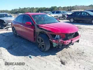 ✅ 2016 Honda Accord Sport • VIN: 1HGCR2F59GA061323 • Lot: 41683217. Listed on IAAI with 132,011 mi. Free auction sales archive from the USA and detailed vehicle history report at DreamBid. Image 1.