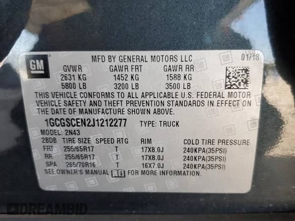 2018 Chevrolet Colorado 2WD LT с VIN 1GCGSCEN2J1212277, выставлен на аукционе Copart как лот 86093465 с пробегом 108 248 миль миль и Списание • Salvage title. История ставок и продаж доступна на DreamBid. Изображение 12.