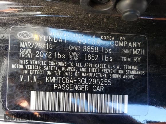✅ 2016 Hyundai Veloster Turbo • VIN: KMHTC6AE3GU295255 • Lot: 68770774. Wystawiony na Copart z przebiegiem 107 956 mil. Bezpłatny archiwum sprzedaży aukcyjnych z USA i szczegółowy raport historii pojazdu na DreamBid. Zdjęcie 12.