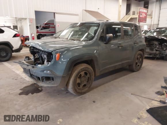 ✅ 2017 Jeep Renegade Sport • VIN: ZACCJAAH1HPF27104 • Lot: 42120378. Listed on IAAI with 86,700 mi. Free auction sales archive from the USA and detailed vehicle history report at DreamBid. Image 18.