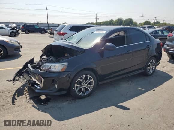 2017 Chevrolet Sonic LT with VIN 1G1JD5SGXH4176261, listed as a Copart auction lot 65185275 with Not provided miles and Salvage title. Bid and sale history available at DreamBid. Image 1.