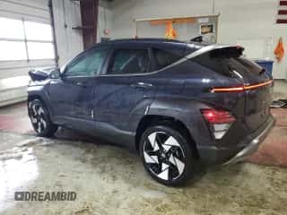 2024 Hyundai Kona Limited with VIN KM8HECA38RU063945, listed as a Copart auction lot 86305754 with 3,949 mi miles and Salvage title. Bid and sale history available at DreamBid. Image 2.