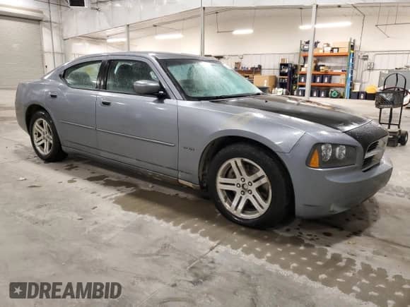 2006 Dodge Charger R/T with VIN 2B3KA53H76H148284, listed as a Copart auction lot 82766825 with 241,172 mi miles and Salvage title. Bid and sale history available at DreamBid. Image 4.