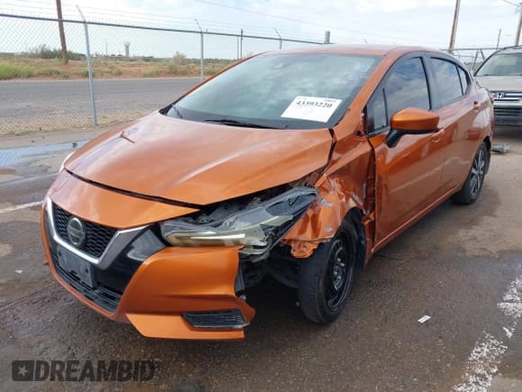 ✅ 2022 Nissan Versa SV • VIN: 3N1CN8EV9NL850076 • Lot: 43393220. Listed on IAAI with 76,737 mi. Free auction sales archive from the USA and detailed vehicle history report at DreamBid. Image 2.
