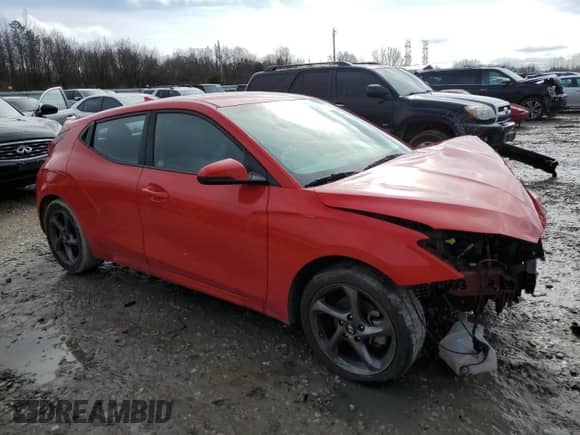 2019 Hyundai Veloster Premium z VIN KMHTG6AF4KU011072, wystawiony jako Copart lot #39301154 z przebiegiem 74 760 mil mil oraz Szkoda całkowita • Salvage title. Historia ofert i sprzedaży dostępna na DreamBid. Obrazek 4.