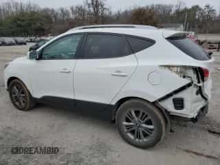 2015 Hyundai Tucson SE with VIN KM8JUCAG7FU987148, listed as a Copart auction lot 43193244 with 164,765 mi miles and Salvage title. Bid and sale history available at DreamBid. Image 2.
