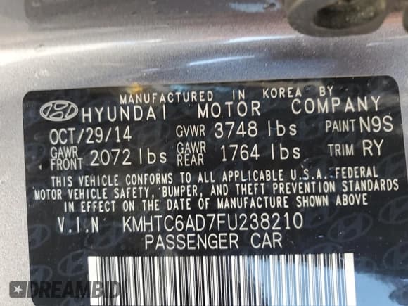 ✅ 2015 Hyundai Veloster RE:FLEX • VIN: KMHTC6AD7FU238210 • Lot: 88150975. Wystawiony na Copart z przebiegiem 102 715 mil. Bezpłatny archiwum sprzedaży aukcyjnych z USA i szczegółowy raport historii pojazdu na DreamBid. Zdjęcie 14.