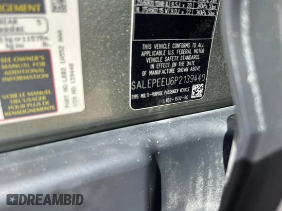 ✅ 2023 Land Rover Defender SE • VIN: SALEPEEU6P2139440 • Lot: 70680045. Listed on Copart with 99,667 mi. Free auction sales archive from the USA and detailed vehicle history report at DreamBid. Image 10.