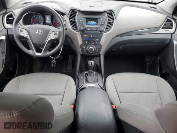 2015 Hyundai Santa Fe with VIN 5XYZU3LB2FG239529, listed as a Copart auction lot 43754655 with 105,442 mi miles and Salvage title. Bid and sale history available at DreamBid. Image 8.