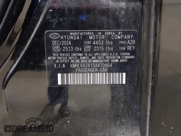 ✅ 2025 Hyundai Sonata SEL • VIN: KMHL64JA1SA470864 • Лот: 43653458. Опубликован ранее на IAAI с пробегом 15 556 миль. Бесплатный доступ к архиву аукционных продаж из США и подробный отчёт об истории автомобиля на DreamBid. Изображение 9.