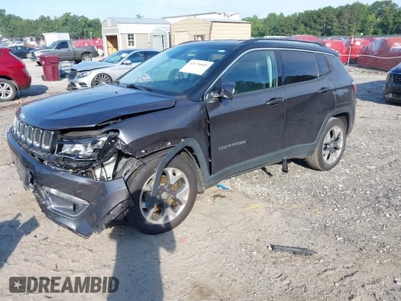 ✅ 2020 Jeep Compass Limited • VIN: 3C4NJCCB1LT140664 • Lot: 42975005. Listed on IAAI with 96,399 mi. Free auction sales archive from the USA and detailed vehicle history report at DreamBid. Image 17.