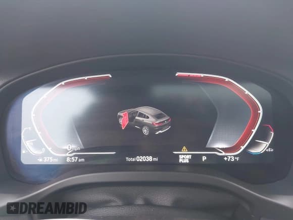 ✅ 2025 BMW X4 xDrive30i • VIN: 5UX33DT0XS9Z76047 • Lot: 43004849. Listed on IAAI with 2,038 mi. Free auction sales archive from the USA and detailed vehicle history report at DreamBid. Image 7.