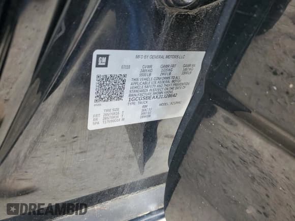 ✅ 2018 Chevrolet Colorado 2WD Work Truck • VIN: 1GCGSBEAXJ1328642 • Лот: 74736654. Опубликован ранее на Copart с пробегом 97 668 миль. Бесплатный доступ к архиву аукционных продаж из США и подробный отчёт об истории автомобиля на DreamBid. Изображение 12.