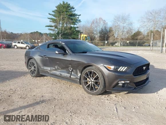 ✅ 2017 Ford Mustang EcoBoost Premium • VIN: 1FA6P8TH8H5332309 • Lot: 43768638. Listed on IAAI with 108,535 mi. Free auction sales archive from the USA and detailed vehicle history report at DreamBid. Image 1.