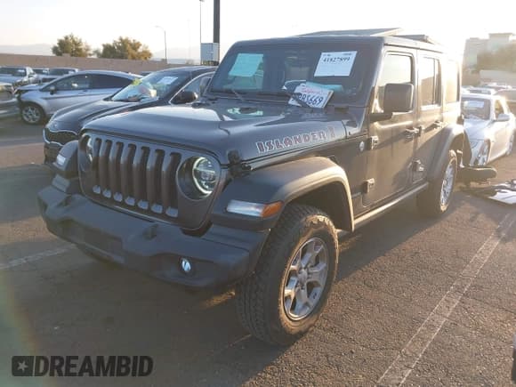 ✅ 2021 Jeep Wrangler Unlimited Sport S • VIN: 1C4HJXDG7MW583315 • Lot: 41827899. Listed on IAAI with 25,264 mi. Free auction sales archive from the USA and detailed vehicle history report at DreamBid. Image 2.