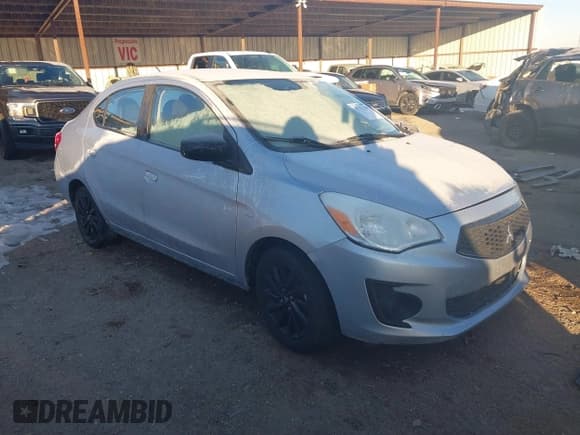 ✅ 2020 Mitsubishi Mirage SE • VIN: ML32F4FJ1LHF11923 • Lot: 41311166. Listed on IAAI with 84,367 mi. Free auction sales archive from the USA and detailed vehicle history report at DreamBid. Image 1.